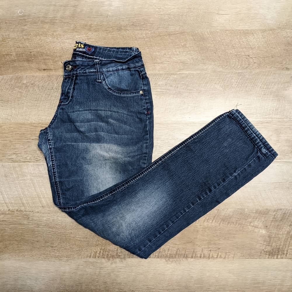 Angels Dark Wash Straight Leg Jeans